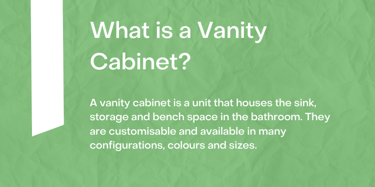 What is a vanity cabinet